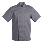 Mens Savona Short Sleeve Chef Jacket Bc-sav Grey 4XL