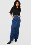 Indigo Wash Denim Maxi Skirt - Indigo