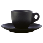Maxwell & Williams Caviar Demi Cup And Saucer 100ML - Black 100ML Regular