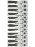 Soft Touch Plastic Clothes Pegs Set - None None
