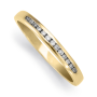 9CT Yellow Gold 0.13CT Diamond Channel Set Eternity Ring