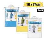 Raincoat Poncho Adult 117X97CM Vinyl Marketplace Brits Bros