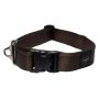 Rogz Utility Extra Extra Large 40MM Landing Strip Dog Collar Chocolate Reflective