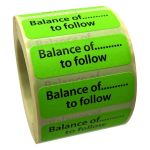 Label - Balance To Follow