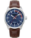 Timberland Lanigan Blue Dial Leather Strap Watch