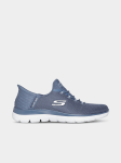 Skechers Womens Summits Slate Sneaker In Blue - Blue 8