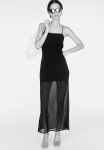 Chiffon Strappy Dress - Black