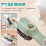 1PC Multifunctional Shoe Brush Household Automatic Filling Liquid Brush Long Handle Brush