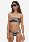 Brazilian Bikini Bottoms - Black Striped
