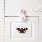 Baby Safety Equipment Child Safty Lock Children Security Protection For Cabinet White