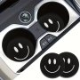 2PCS Happy Smile Face Water Absorbable Car Cup Holder Coaster Mats - Car Interior Accessories For Women Men Cup Coasters For Car Vehicle & Home Desk