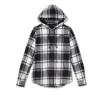 Women’s Street Surplus Long Sleeve Flannel Shirt – Yd Plaid – Bright White