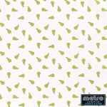 100% Tton Print Fruit Pears 15545-050 White