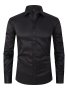 Men's Long Sleeve Tuxedo Shirts In Solid Color Versatile For Office And Daily Wear