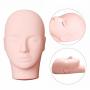 Soft Silicone Mannequin Head For Eyelash Extension Makeup Practice Training