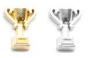 FLC125 - Trophy Floating Charm For Floating Locket Necklace - Silver Trophy