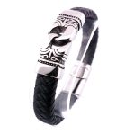 Men's "mayan" Leather Bracelet - 19 Cm