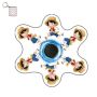 Yuc Hand Spinner Cartoon Kids Toys And A Keyholder