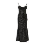 Black Sequins Corset Dress