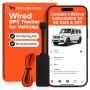Wired Gps Tracker For Vehicles No Subscription With Real-time Location Easy Install Speeding Monitoring Route History Geofence For Fleets & Fami