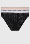 Calvin Klein Plus Bikini 3PK - Black white subdued