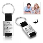 CAS102552 - Personalized Calendar & Photo Keyring Stainless Steel