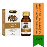 Live Natural Castor Oil Arandi Ka Tel Divela 30ML - Hair & Skin Care For External Use Only - 30ML