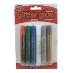Glitter Glue Brights 6 X 13ML