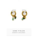 MINI Charm Hoops Green Charms