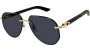 Cartier Aviators Sunglasses In Black & Gold - Black And Gold