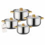 8-PIECE Stainless Steel Cookware Set With Lids