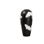 Floor Vase Fish Motif Resin Black 73CM