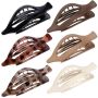 Flat Hair Clips For Women Strong Hold No-slip For Thick Or Thin Hair X 6