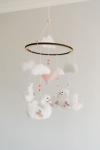 Swan Love - Felt Baby Mobile