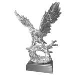 Eagle And Fish Statue On Plinth 45 Cm X 35 Cm