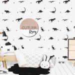 Kikki & Frankie Wall Decal Packs Prehistoric Dino Footprints-wall Pattern Decals