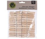 Clothes Pegs Bamboo 24PC