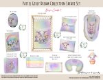 Cot Duvet Bedding Pastel Girly Dream Collection Safari Set