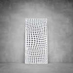 Wall Art D076 - 1040 X 535 X 20 Indoor Matt Black Cool White