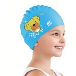 Kids Swim Cap Cute Animal Print Swimming Cap Suitable For Boys And Girls Aged 3-16 Years Old Dog Print Pattern