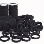 10 20 50 100PCS Black High Elastic Hair Bands Minimalist Rubber Bands Seamless High Ponytail Head Ropes For Women
