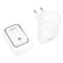 Self-powered Wireless Doorbell Battery Free Button 38 Chimes 150 M