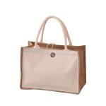 Women's Bag Fashion Gift Bag Hemp Bag Laminated Blank Canvas Bag Painting Jute Bag A Gift Handbag Cotton Hemp Bag Shopping Bag W