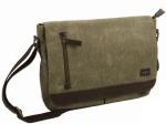 Adpel Canvas & Leather Shoulder Bag Brown