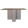 Spacesave Folding 4 In 1 Console Desk Table - Rustic Wood