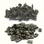 20pcs Iron Car Fastener Clips For Engine Fender & Bumper Protection - Auto Accessories