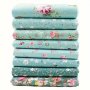 8-PACK Floral Pattern Cotton Fabric Precuts For Quilting And Sewing Crafts 100% Cotton Flower Pre-cut Material 40.01CM X 50.01CM Hand Wash Only Diy Fabric