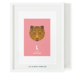 L For Leopard Art Print