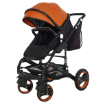 Belecoo Pu Leather Black Series 2 In 1 Stroller