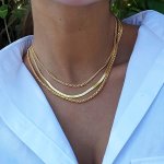 3PCS SET Chain Necklaces For Women Vintage & Classic Style Fashion Snake & Rope Chain Jewelry Layered Statement Accessories